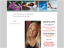 Tablet Screenshot of massagebynoel.com